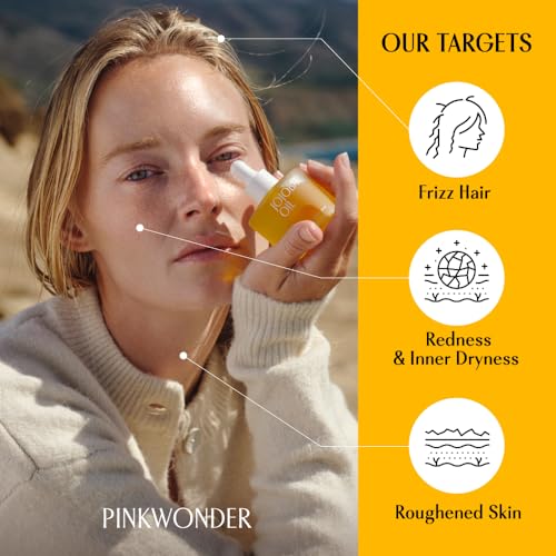 PINKWONDER 100% Pure USDA Organic Non-Greasy Jojoba Oil 1.69 fl oz