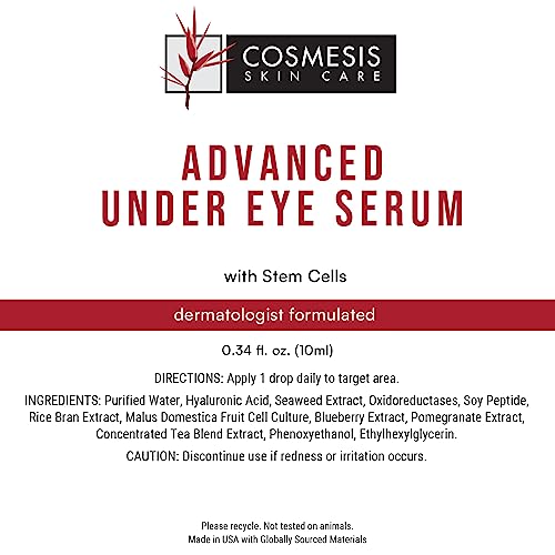 Advanced Under Eye Serum with Stem Cells, 1/3 oz, Cosmesis
