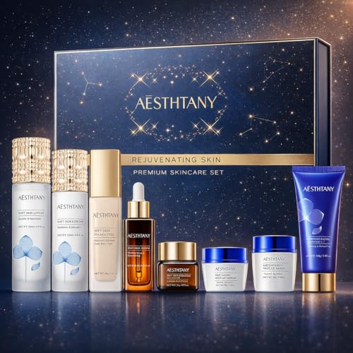 R RadiantRise Anti-Aging Skin Care Kit For Women Anti-Wrinkle Firming Skin Care Daily Routine Rejuvenating 8-In-1 Skincare Sets Gift Sets