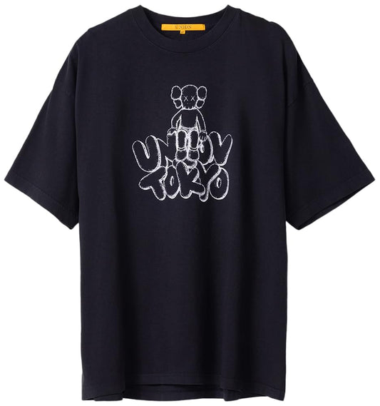 Union Tokyo Kaws Graphic T-Shirt, XL, Black