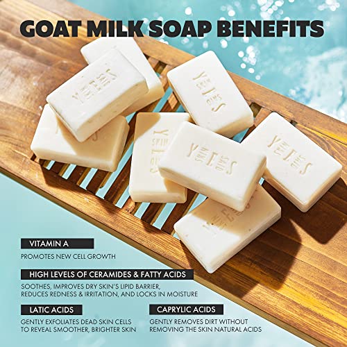 Skin Said Yes Goat Milk Soap Bar Set (Pack of 8) - Crafted in Greece | Tripple Milled | Organic Ingredients, Natural Soap for Sensitive Skin.