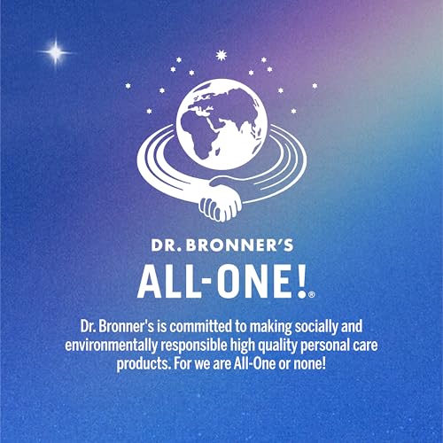 Dr. Bronner's Pure-Castile Magic Liquid Soap - Made with Regenerative Organic Certified Oils- 18-in-1 Uses for Face, Body, Hand, Hair, Laundry & More- Vegan, Non-GMO- Body Wash- Peppermint,32oz