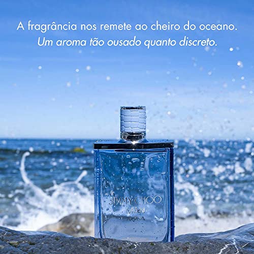 JIMMY CHOO - Man Aqua Eau de Toilette - Men's Fragrance - Fougere Marine Woody - With notes of Grapefruit, Clary Sage & Salty Moss - 3.3 Fl Oz