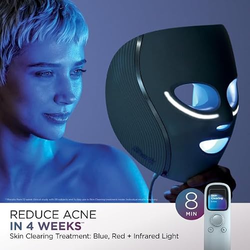 Shark CryoGlow LED Face Mask in Rose Glow, FW312PK