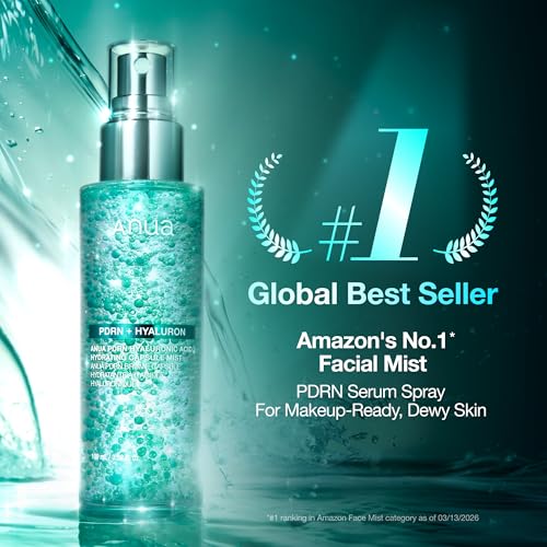 Anua PDRN Collagen Glow Facial Serum Spray, 3.38 fl oz