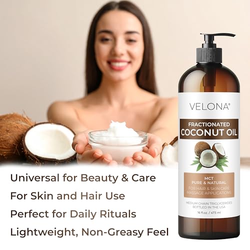 velona MCT Coconut Oil - 64 fl oz, Fractionated, 100% Pure Natural