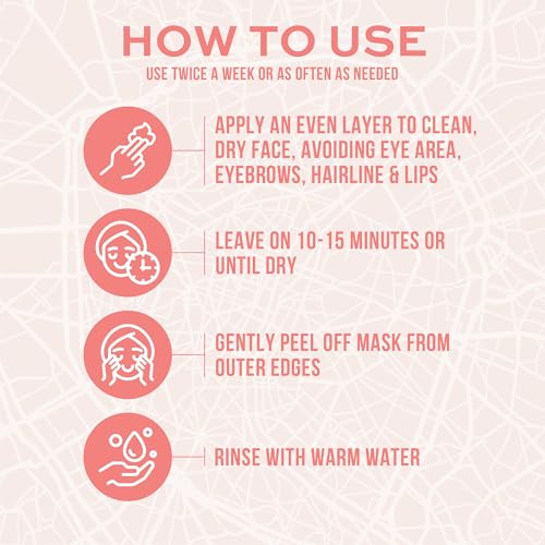 Freeman Exotic Blends French Pink Clay Peel Off Face Mask, 6 fl oz