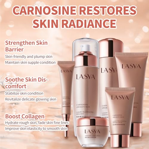 Revitalizing 6-Piece Anti-Aging Skin Care Set for Women – Hydrating, Firming & Wrinkle-Reducing Facial Care Kit with Cleanser, Toner, Eye Cream, Lotion & Face Cream