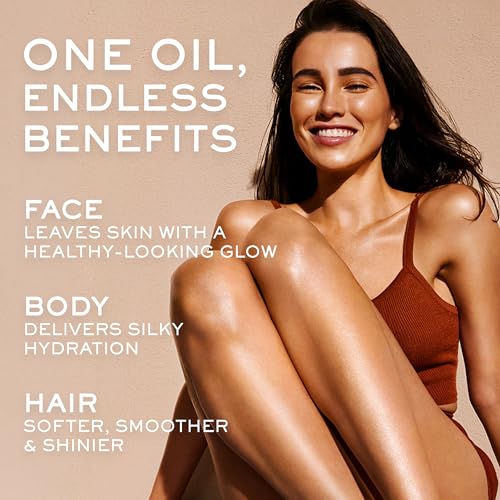 NUXE Huile Prodigieuse Multi-Purpose Dry Body Oil, Skin & Hair, 1.6 Fl Oz