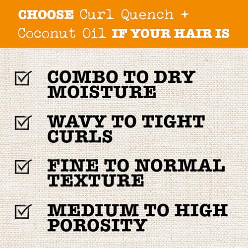 Maui Moisture Curl Quench + Coconut Oil Curl Smoothie, 12 oz