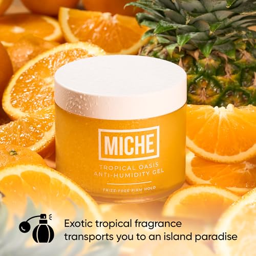 MICHE Anti-Humidity Frizz-Free Strong Hold Hair Gel 8.8 oz | For All Curl Types - Curly and Coily