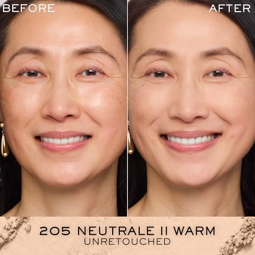 Lancôme Dual Finish Powder Foundation - Natural Finish, Sheer-to-Full Coverage, Longwear Powder Foundation, Controls Shine - 205 Neutrale II Warm