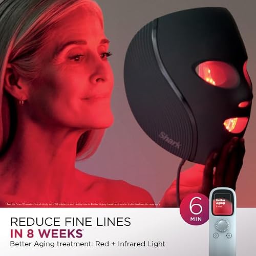 Shark CryoGlow LED Face Mask in Rose Glow, FW312PK