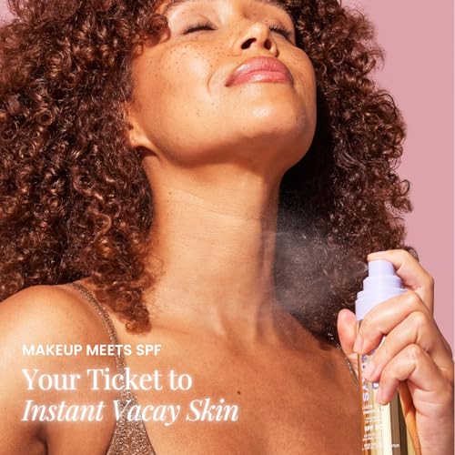 Naked Sundays SPF 50 Shimmer Sunscreen Setting Mist Golden Glow, 75ml
