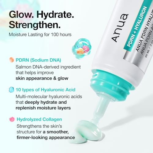 Anua PDRN Hyaluronic Acid 100 Moisturizing Cream, 2.02 fl oz