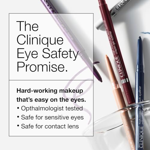 Clinique High Impact Gel Tech Eyeliner Pencil | Waterproof, Smudge Resistant + Safe For Sensitive Eyes, Black Honey