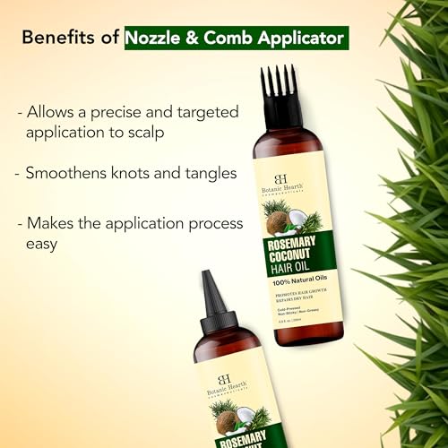 Botanic Hearth 100% Pure Rosemary Biotin Oil For Hair Growth - 6.7 Fl oz