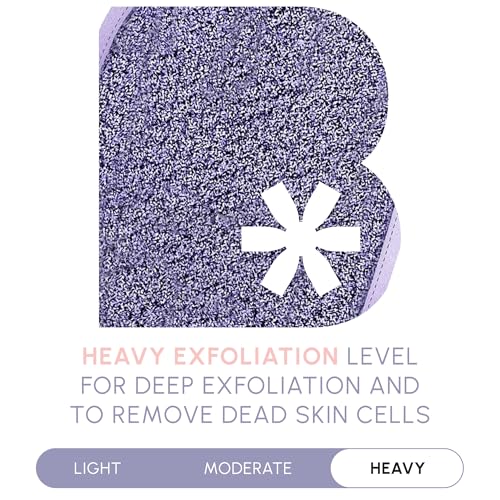 Brooklyn Botany Exfoliating Mitt for Bath and Shower – Heavy Duty Exfoliating Body Scrubber for Massage and Dead Skin Remover for Body – 1 Mitt