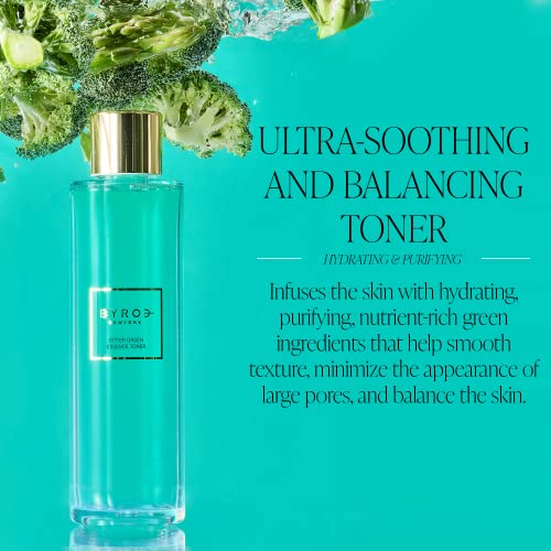 Byroe Bitter Green Essence Toner | Facial Toner with Hyaluronic Acid and Vegetable Extract | Hydrate, Purify, Smooth Texture, and Minimize Appearance of Pores | 150 ML