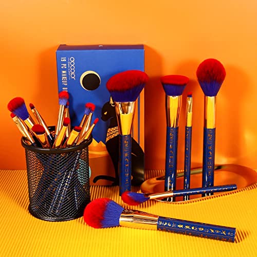 docolor Makeup Brush Set 19cs -Ancient Egyptian Series, Luxe Design
