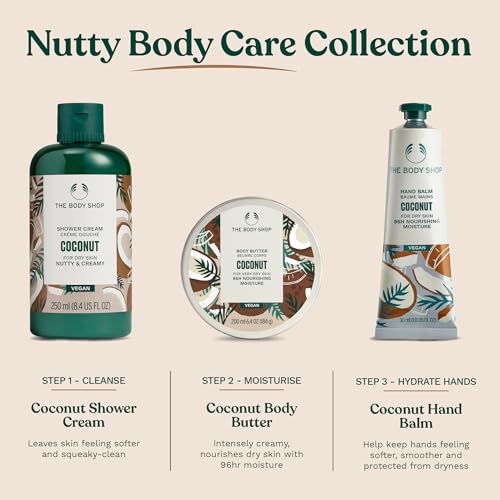 The Body Shop Coconut Body Butter – Nourishing & Moisturizing Skincare for Very Dry Skin – Vegan – 13.5 oz