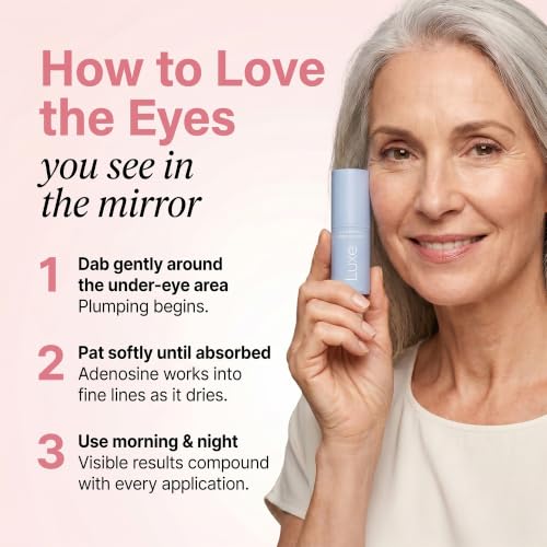 Luxe Korean Under Eye Balm – Lift & Firm 3-in-1 Multi Balm Stick, Hydrating, Smoothing, and Refreshing Eye Care for Dark Circles, Puffiness, and Fine Lines, with PDRN Collagen Extract