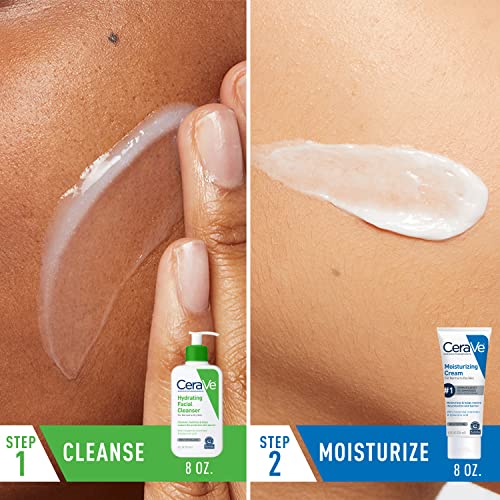 CeraVe Skin Care Set, Moisturizing Cream & Hydrating Facial Cleanser