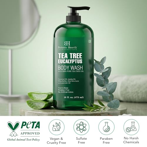 Botanic Hearth Eucalyptus & Tea Tree Body Wash – 16 fl oz