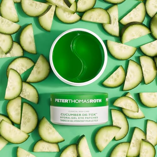 Peter Thomas Roth | Cucumber De-Tox® Hydra-Gel Eye Patches | Cucumber Extract Eye Mask Patches for Puffiness and Dark Circles