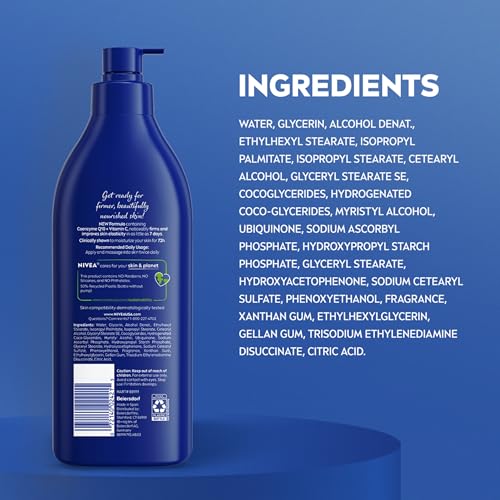 NIVEA Nourishing Hydration Skin Firming Body Lotion, 16.9 FL OZ