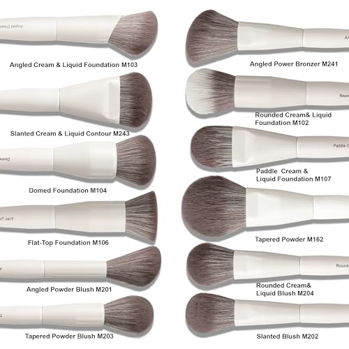 Vynestra 30 Pcs Pro Grade Makeup Brushes Set with Dense Ultra Soft Bristle