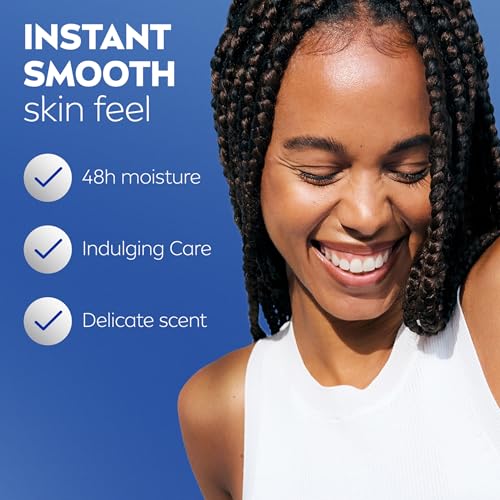 NIVEA Oil Infused Cherry Blossom and Jojoba Oil Body Lotion for Women, Fast-Absorbing and Non-Greasy Cherry Blossom Scented Lotion Moisturizes for 48 Hours, 16.9 Fl Oz Pump Bottle