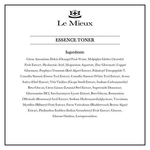 Le Mieux Essence Toner - Serum-Infused Moisturizing Facial Toner Spray with Peptides, Enzymes & Marine Algae, Hyaluronic Face Spray for Sensitive Skin (6 oz / 180 ml)