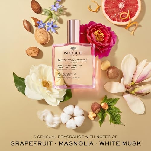 NUXE Huile Prodigieuse Floral French Body Oil for Skin & Hair, 1.6 Fl Oz