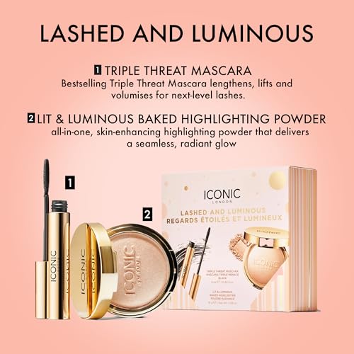 ICONIC LONDON Makeup Set for Natural Glow | Lashed and Luminous