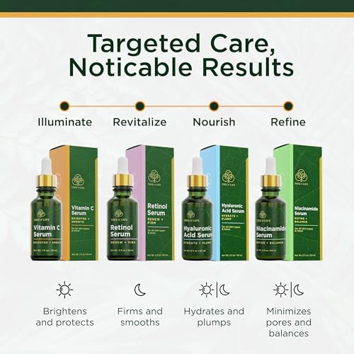 Tree of Life Vitamin C Serum for Face, Dark Spots Remover Face Oil, 1 Fl Oz