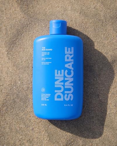 DUNE Bod Guard SPF 30 Body Sun Block, Invisible Gel, No White Cast 8.4 Oz