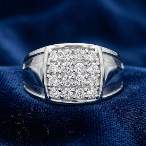 P3 POMPEII3 Pompeii 1 cttw Diamond Mens Ring 10k White Gold - Size 9