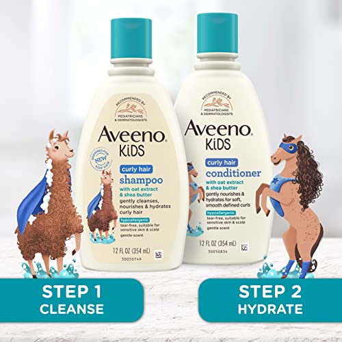 Aveeno Kids Curly Hair Conditioner, 12 fl. oz