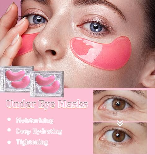 30 Pairs Eye Mask & Lip Mask,Bachelorette Party Favors,Lip Gloss Bulk Gifts