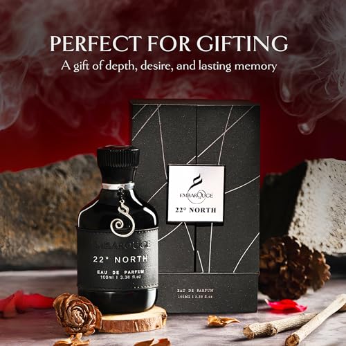 EMBAROUGE 22° North Eau De Parfum | Long Lasting Luxury Perfume for Men & Women | Inspired by French Perfumery | 100ml