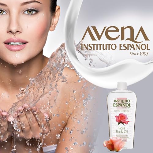 Instituto Espanol Rosa Body Oil, Smoothness for Your Skin, Moisturizing and Regenerating, 2-Pack, 8.5 FL Oz Each