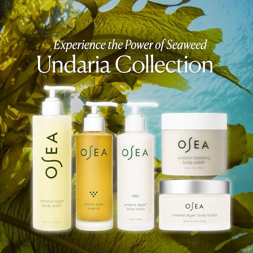 OSEA Undaria Algae™ Body Butter 6.7 oz - For Dry Skin - Ultra Hydrating Whipped Shea Butter + Ceramides - Vegan Skincare & Clean Bodycare - Thick Body Cream - For Extremely Dry Crepey Skin