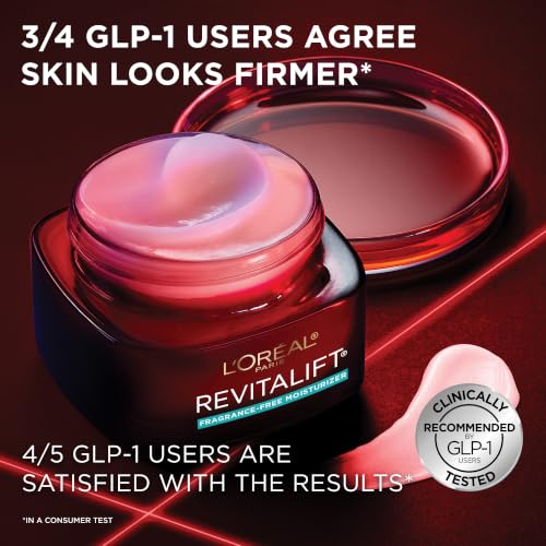 L'Oreal Paris Revitalift Triple Power Anti-Aging Face Moisturizer, Fragrance Free, Pro Retinol, Hyaluronic Acid & Vitamin C to Reduce Wrinkles, Firm & Brighten Skin, 2.55 Oz