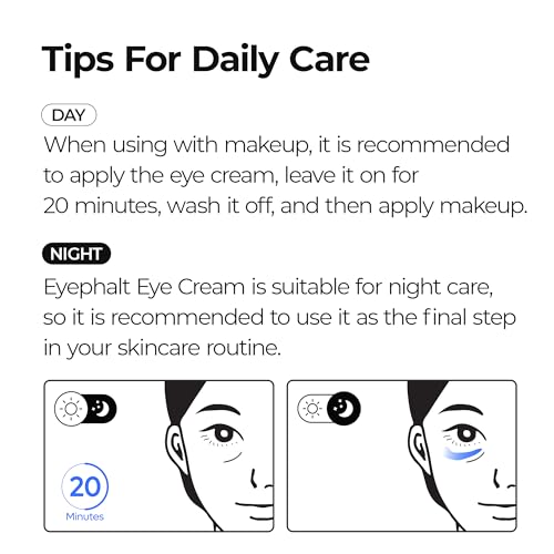 Dr.Melaxin Eyephalt Eyebag Cream for Puffiness, Dark Circles & Fine Lines, Wrinkle, EGF Anti-Aging Under Eye Moisturizer with Niacinamide&Ceramide 0.33 fl.oz.