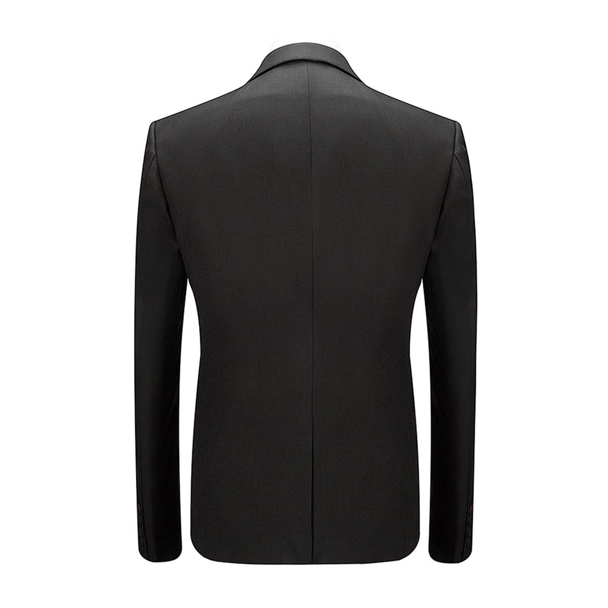 Cloudstyle Mens Stylish 3 Piece Dress Suit Classic Fit Wedding Formal Jacket & Vest & Pants Black