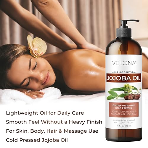velona Jojoba Oil - 64 fl oz, Cold Pressed, Unrefined