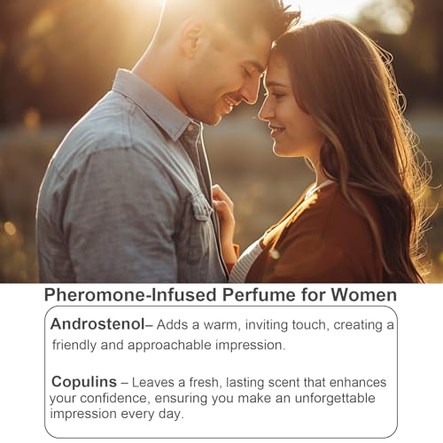 Elyscentra Pheromones Perfumes for Women, Long Lasting Amber Vanilla Perfumes Eau de Parfum Spray, 0.41 fl oz / 12 ml Travel Size Perfumes,Cologne Spray Ideal Gift for Her