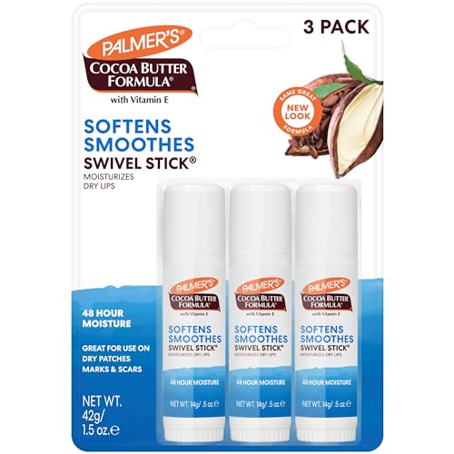 Palmer's Cocoa Butter Lip Balm & Face Body Moisturizer Sticks (Pack of 3)