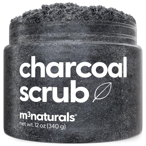 Exfoliating Charcoal Scrub for Body with Collagen & Stem Cells, 12 oz by M3